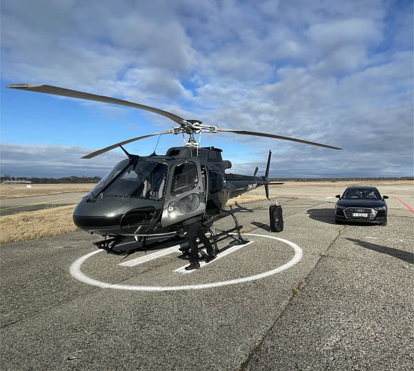 Helikopter Shuttle Service - Limousinenservice Abholung am Landeplatz