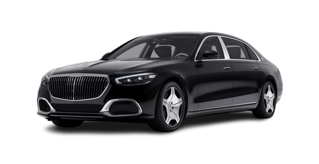 Diamond class limousine e.g. Maybach, Mercedes Benz S class for rent from chauffeur service black car service in munich germany